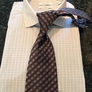 Nordstrom Brown and Blue Tie